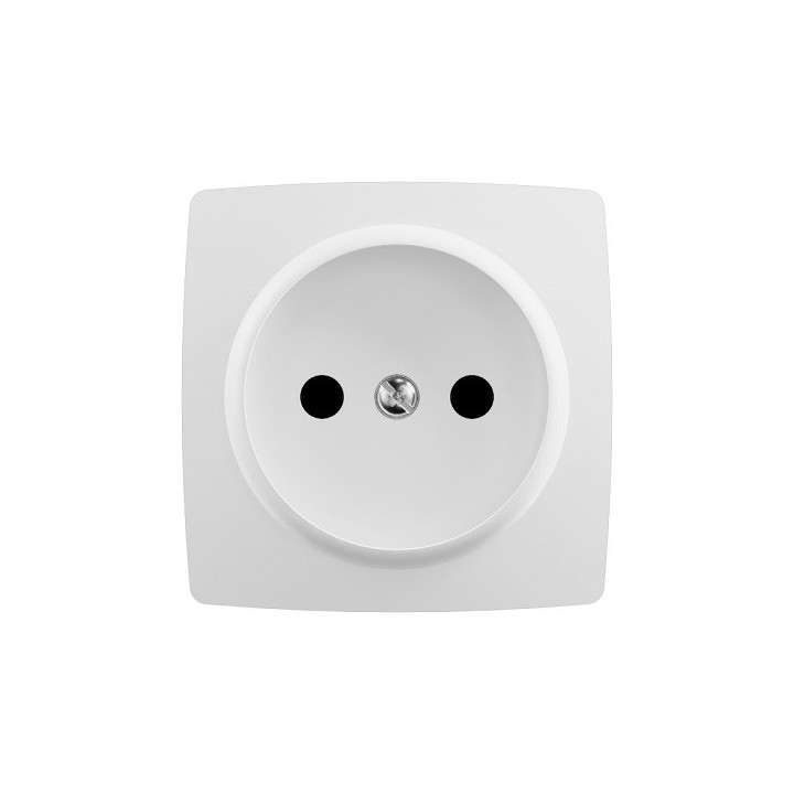 Legrand - Prise de courant sans terre 16A 250V - éclips protection - Appareillage Saillie - Composable - Blanc - Réf : 086122L