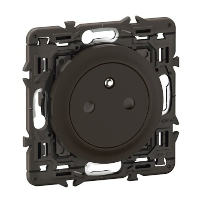 Legrand Céliane - Prise de courant avec terre Surface Confort - Noir avec support - à équiper d'une plaque - Réf : CN0111-SP