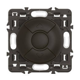 Legrand Céliane - Interrupteur individuel commande volets roulants - Noir avec support - à équiper d'une plaque - Réf : CZ0043