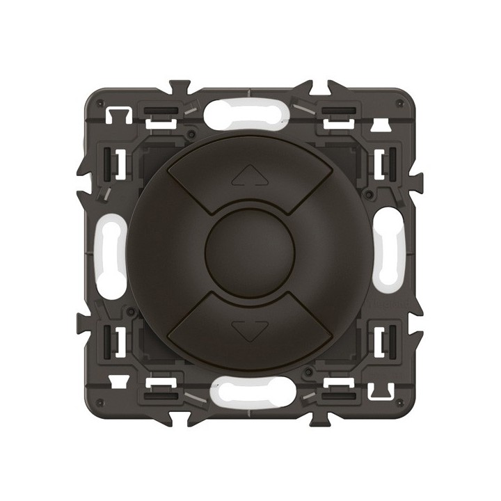 Legrand Céliane - Interrupteur individuel commande volets roulants - Noir avec support - à équiper d'une plaque - Réf : CZ0043