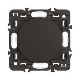 Legrand Céliane - Obturateur pour rénovation interrupteurs et prises - Noir avec support à équiper d'une plaque - Réf : CZ0210