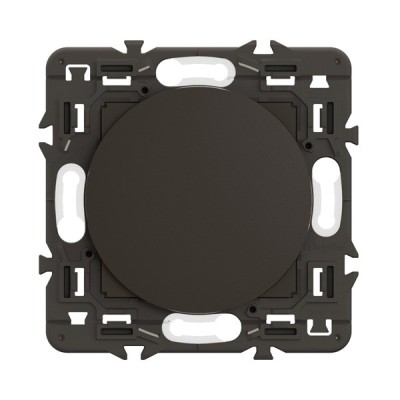 Legrand Céliane - Obturateur pour rénovation interrupteurs et prises - Noir avec support à équiper d'une plaque - Réf : CZ0210