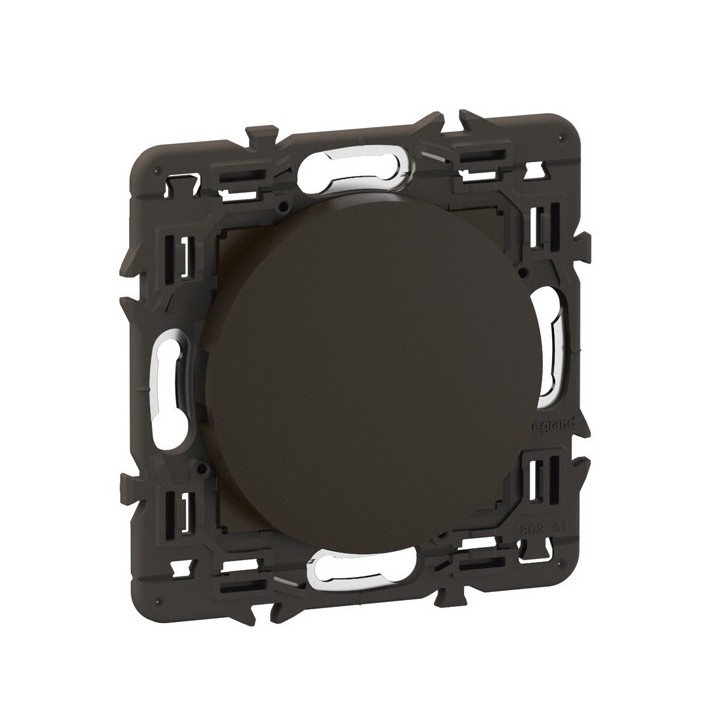 Legrand Céliane - Obturateur pour rénovation interrupteurs et prises - Noir avec support à équiper d'une plaque - Réf: CN0210-SP