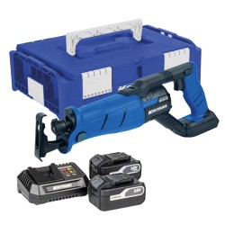 Korman - Pack Scie sabre avec 2 batteries 5Ah + 1 chargeur + 1 caisse rigide empilable - Réf : 2346