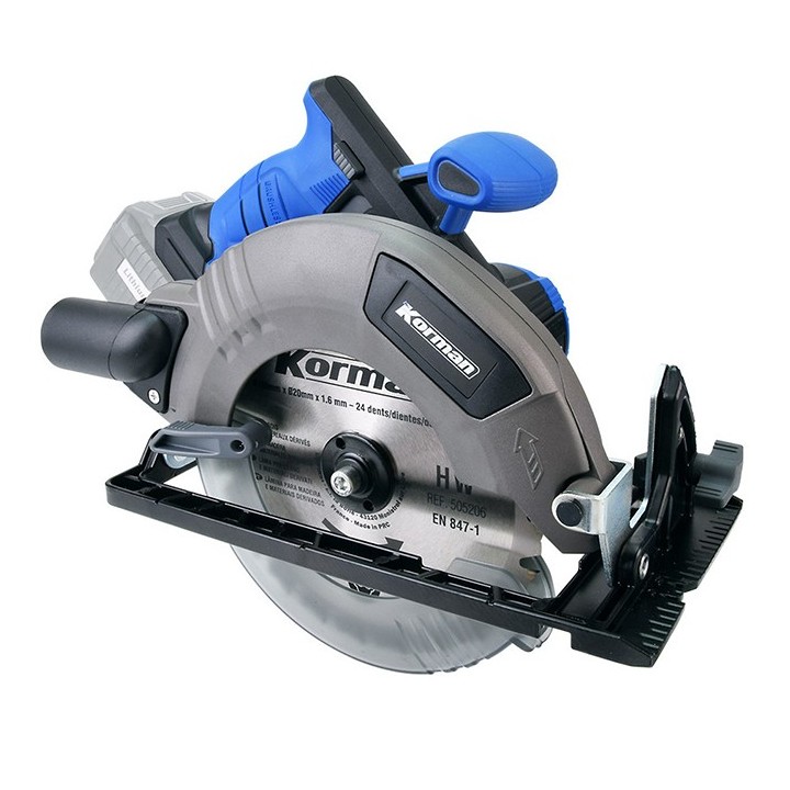 Korman - Scie Circulaire 18V 190mm BRUSHLESS - 1 lame 24 dents - Eclairage LED - Sans batterie ni chargeur - Réf : 505206