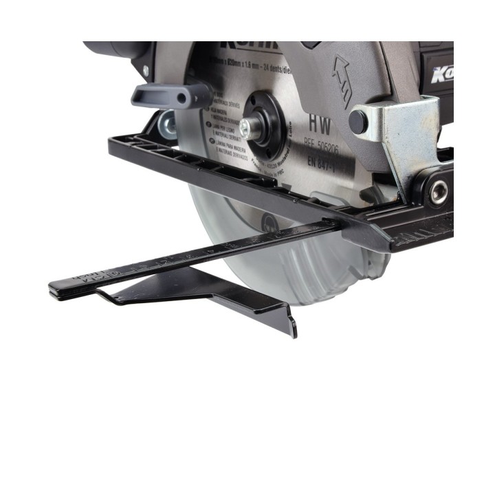 Korman - Scie Circulaire 18V 190mm BRUSHLESS - 1 lame 24 dents - Eclairage LED - Semelle inclinable 45° - Réf : 505206