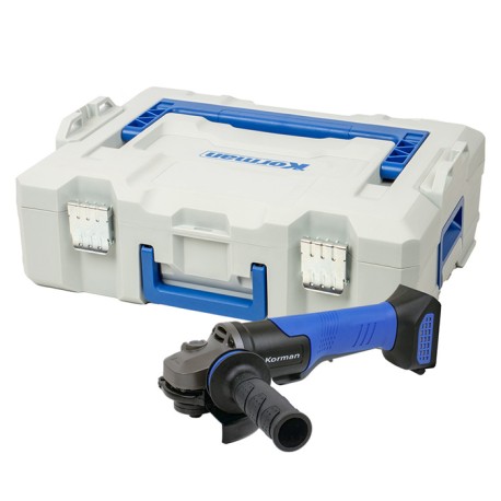 Korman - Meuleuse 125mm 18V BRUSHLESS - Interrupteur anti-poussière - Sans batterie ni chargeur - Réf : 505219