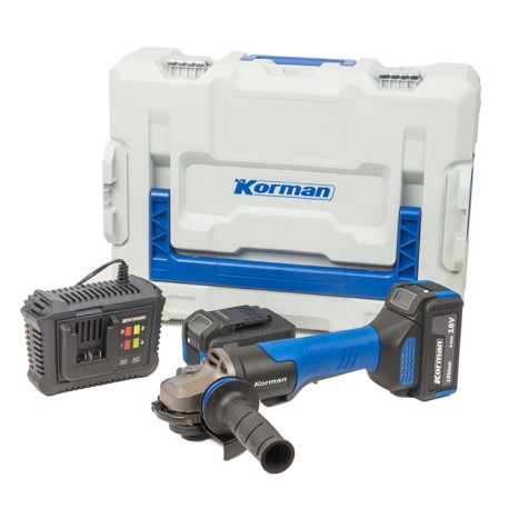 Korman - Pack Meuleuse avec 2 batteries 5Ah + 1 chargeur - Réf : 2348