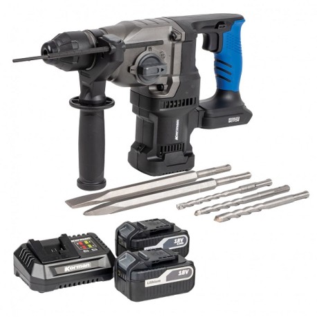 Korman - Pack Marteau Perforateur avec 2 batteries 5Ah + 1 chargeur - Réf : 2349