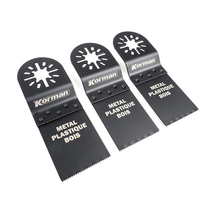 Korman - 12 accessoires pour Outil Multifonctions 18V BRUSHLESS réf 505225 - Réf : 505234