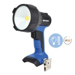 Korman - Torche de chantier 18V - Idéale pour les électriciens - 3 modes d'éclairages - Réf : 505228