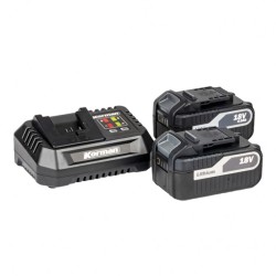 Korman - 2 batteries 5Ah li-ion + 1 chargeur - Autonomie importante - Réf : 2339
