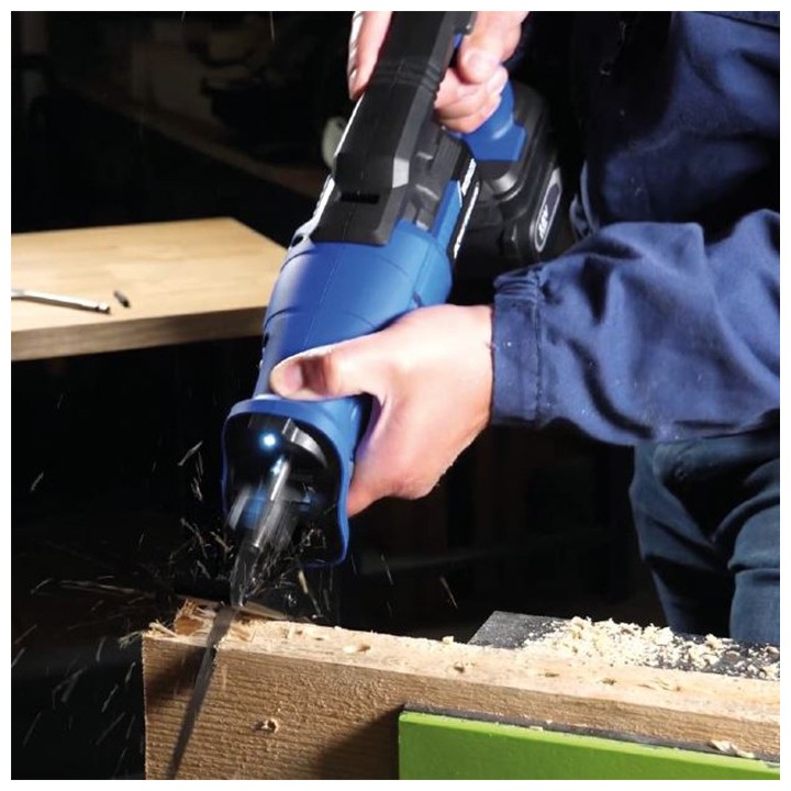 Korman - Scie Sabre 18V BRUSHLESS - 2 lames fournies pour bois et métal - Sans batterie ni chargeur - Réf : 505203