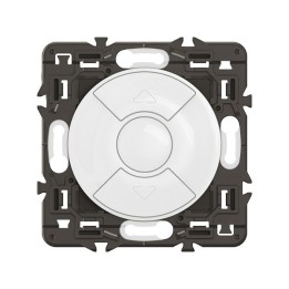 Legrand Céliane - Interrupteur individuel commande volets roulants - Blanc avec support - équiper d'une plaque - Réf : CB0043-SP