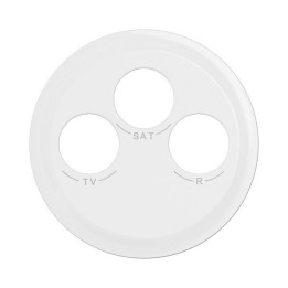 Legrand Céliane - Enjoliveur pour prise TV-R-SAT DAB+ - Blanc - Réf : CB0388