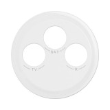 Legrand Céliane - Enjoliveur pour prise TV-R-SAT DAB+ - Blanc - Réf : CB0388