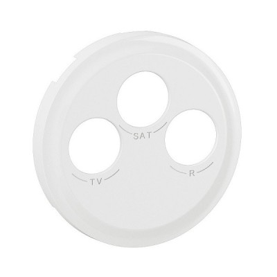 Legrand Céliane - Enjoliveur pour prise TV-R-SAT DAB+ - Blanc - Réf : CB0388