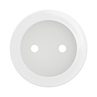 Legrand Céliane - Enjoliveur pour prise de courant fort à puit 2P - Blanc - Réf : CB0110