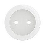 Legrand Céliane - Enjoliveur pour prise de courant fort à puit 2P - Blanc - Réf : CB0110