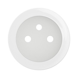 Legrand Céliane - Enjoliveur pour prise de courant fort 2P+T à puit bornes à vis - Blanc - Réf : CB0116