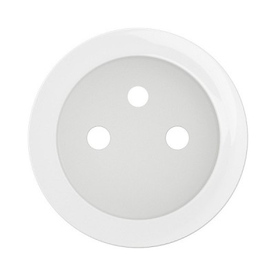 Legrand Céliane - Enjoliveur pour prise de courant fort 2P+T à puit bornes à vis - Blanc - Réf : CB0116