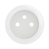 Legrand Céliane - Enjoliveur pour prise de courant fort 2P+T à puit bornes à vis - Blanc - Réf : CB0116