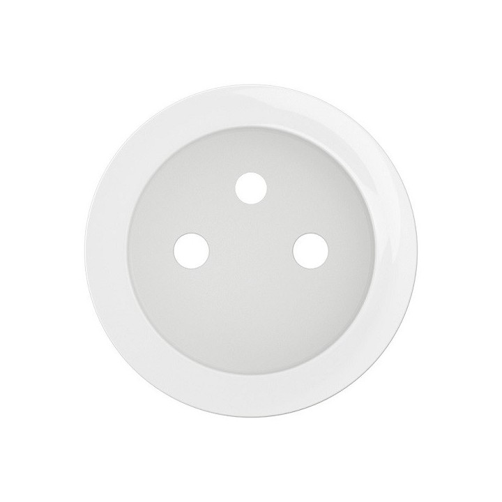 Legrand Céliane - Enjoliveur pour prise de courant fort 2P+T à puit bornes à vis - Blanc - Réf : CB0116