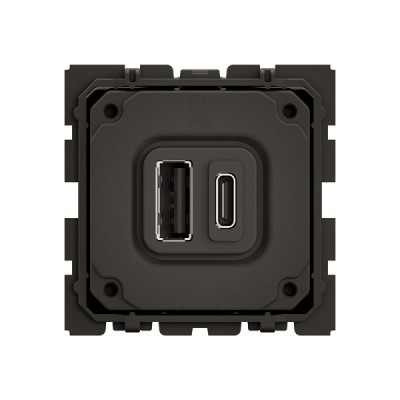 Legrand Céliane - Prise 2 USB Type-A + Type-C - 15W Power Delivery - Réf : CM0153