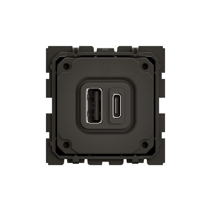 Legrand Céliane - Prise 2 USB Type-A + Type-C - 15W Power Delivery - Réf : CM0153