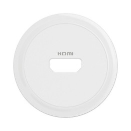 Legrand Céliane - Enjoliveur pour prise audio vidéo HDMI 2.0 Type-A préconnectorisée - Blanc - Réf : CB0314