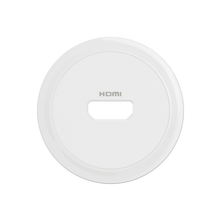 Legrand Céliane - Enjoliveur pour prise audio vidéo HDMI 2.0 Type-A préconnectorisée - Blanc - Réf : CB0314