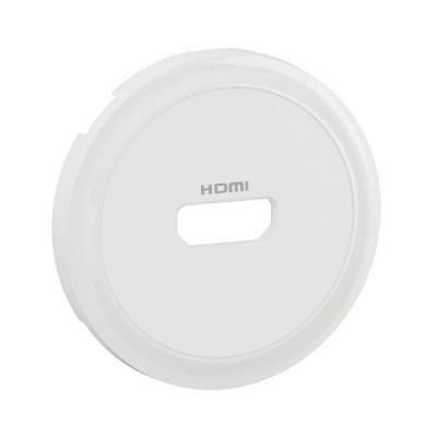 Legrand Céliane - Enjoliveur pour prise audio vidéo HDMI 2.0 Type-A préconnectorisée - Blanc - Réf : CB0314