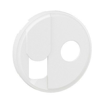 Legrand Céliane - Enjoliveur pour prise TV + prise téléphone RJ45 Cat. 6 FTP - Blanc - Réf : CB0342