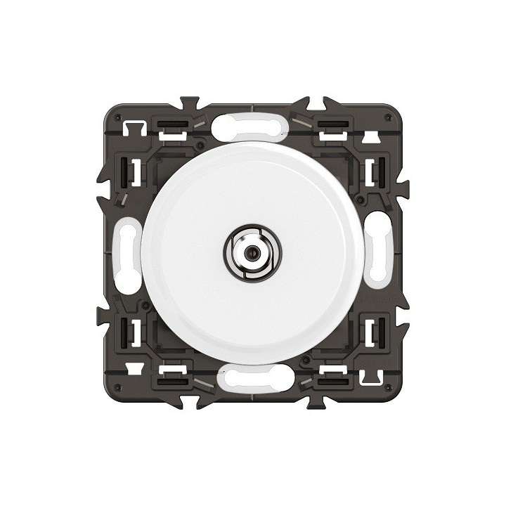 Legrand Céliane - Prise TV simple - Type F à visser - Compatible 4G et Lte - Réf : CM0382-SP