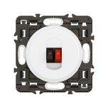Legrand Céliane - Prise haut-parleur - Blanc avec support - à équiper d'une plaque - Réf : CB0311-SP