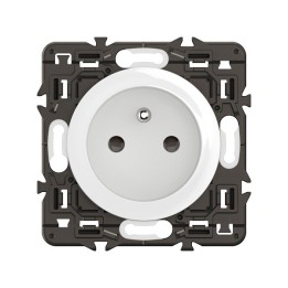 Legrand Céliane - Enjoliveur pour prise de courant fort 2P+T à puit bornes à vis - Blanc - Réf : CB0116