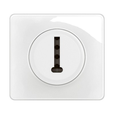 Legrand Céliane - Prise téléphone 8 contacts en T - Blanc - Ensemble complet - Réf : CB0338-P