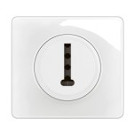 Legrand Céliane - Prise téléphone 8 contacts en T - Blanc - Ensemble complet - Réf : CB0338-P