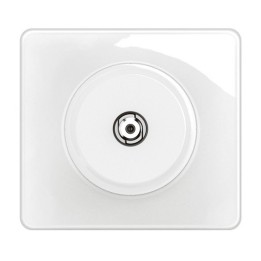 Legrand Céliane - Prise TV simple type "F" à visser - Blanc - Ensemble complet - Réf : CM0380-P