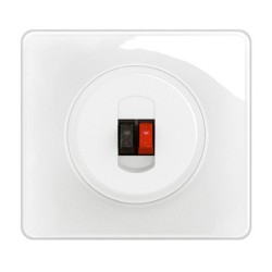 Legrand Céliane - Prise haut-parleur - Blanc - Ensemble complet - Réf : CB0311-P
