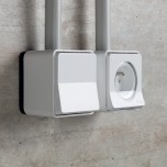 Schneider Mureva Styl - 4 Prises de courant 2P+T saillie + 1 va-et-vient saillie - IP55 - Blanc - Réf: MUR39030-P
