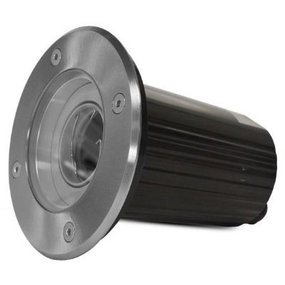 Miidex Lighting - Spot Encastrable Sol - Orientable + Douilles GU10 / GU5.3 Inox 316 L - Réf : 707302