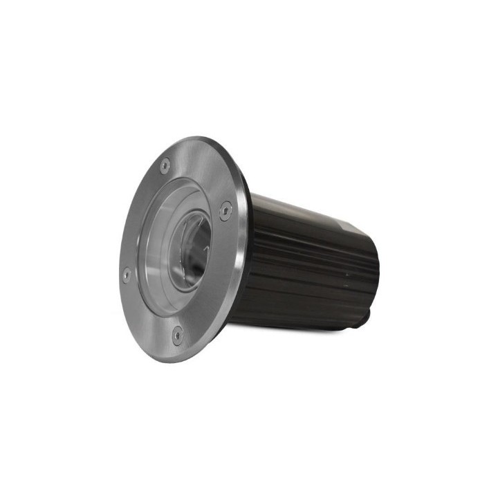 Miidex Lighting - Spot Encastrable Sol - Orientable + Douilles GU10 / GU5.3 Inox 316 L - Réf : 707302