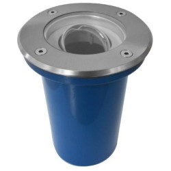Miidex Lighting - Spot Encastrable Sol - Orientable + Douilles GU10 / GU5.3 Inox 316 L - Réf : 707302