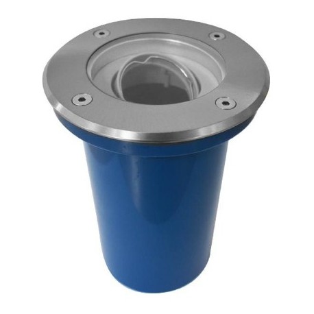 Miidex Lighting - Spot Encastrable Sol - Orientable + Douilles GU10 / GU5.3 Inox 316 L - Réf : 707302
