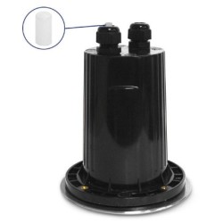 Miidex Lighting - Spot Encastrable Sol - Orientable + Douilles GU10 / GU5.3 Inox 316 L - Réf : 707302