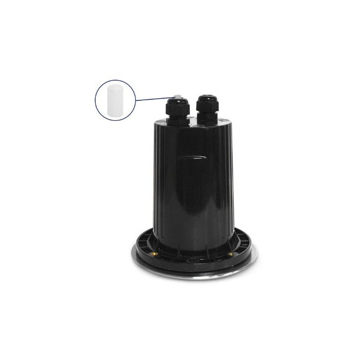 Miidex Lighting - Spot Encastrable Sol - Orientable + Douilles GU10 / GU5.3 Inox 316 L - Réf : 707302