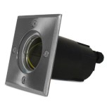Miidex Lighting - Spot Encastrable Sol + Douilles GU10 & GU5.3 Inox 316 L - Réf : 707301