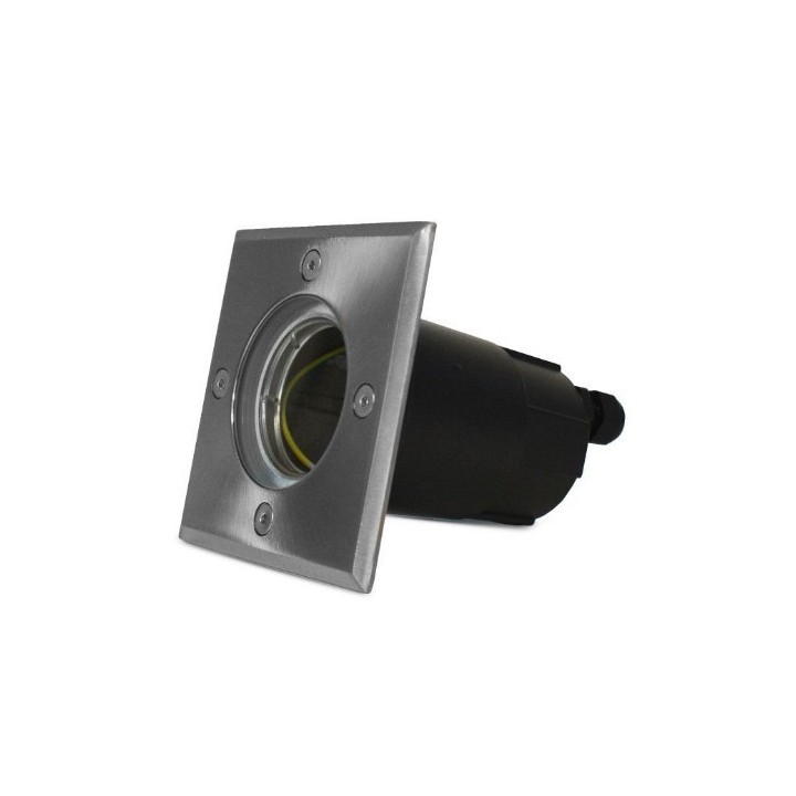 Miidex Lighting - Spot Encastrable Sol + Douilles GU10 & GU5.3 Inox 316 L - Réf : 707301