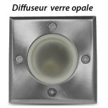 Miidex Lighting - Spot Encastrable Sol + Douilles GU10 & GU5.3 Inox 316 L - Réf : 707301